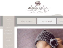 Tablet Screenshot of aleciasilva.com